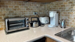 Private kitchen - Sapphire Shores -Serene Ocean-View 1 BDR Retreat walkable to Dickenson Bay (Dickenson Bay Beach)