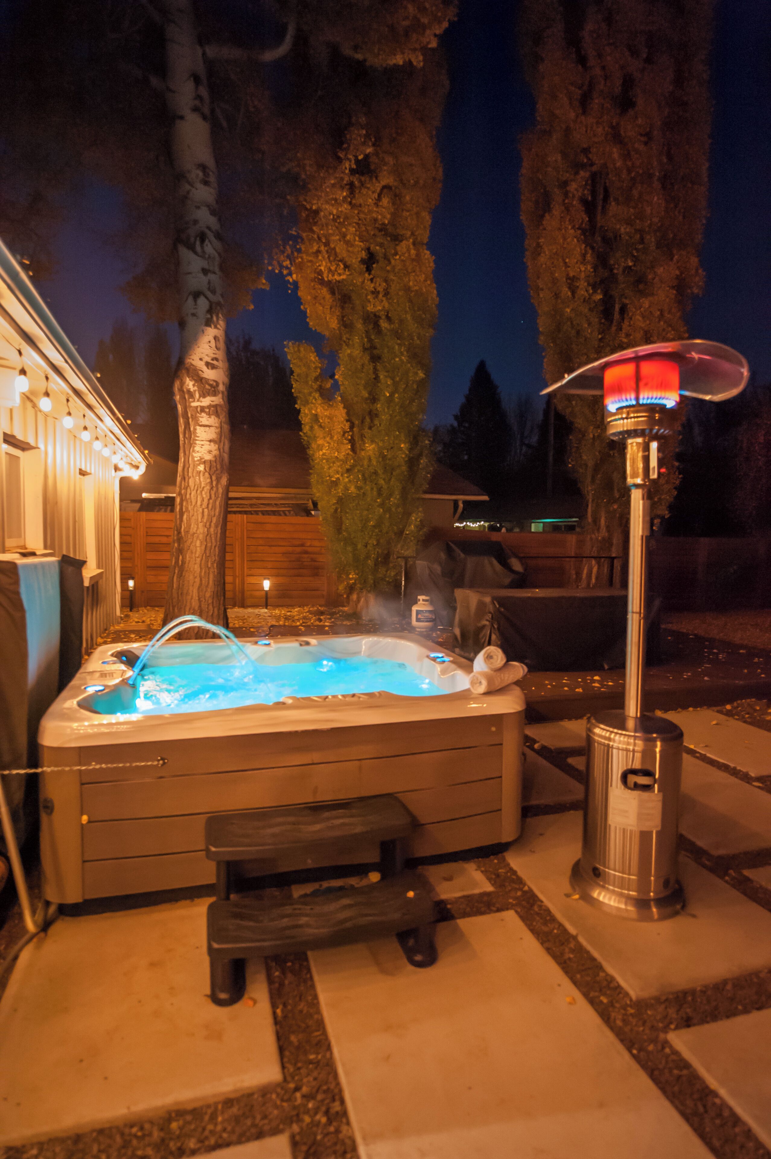 Bain à remous extérieur