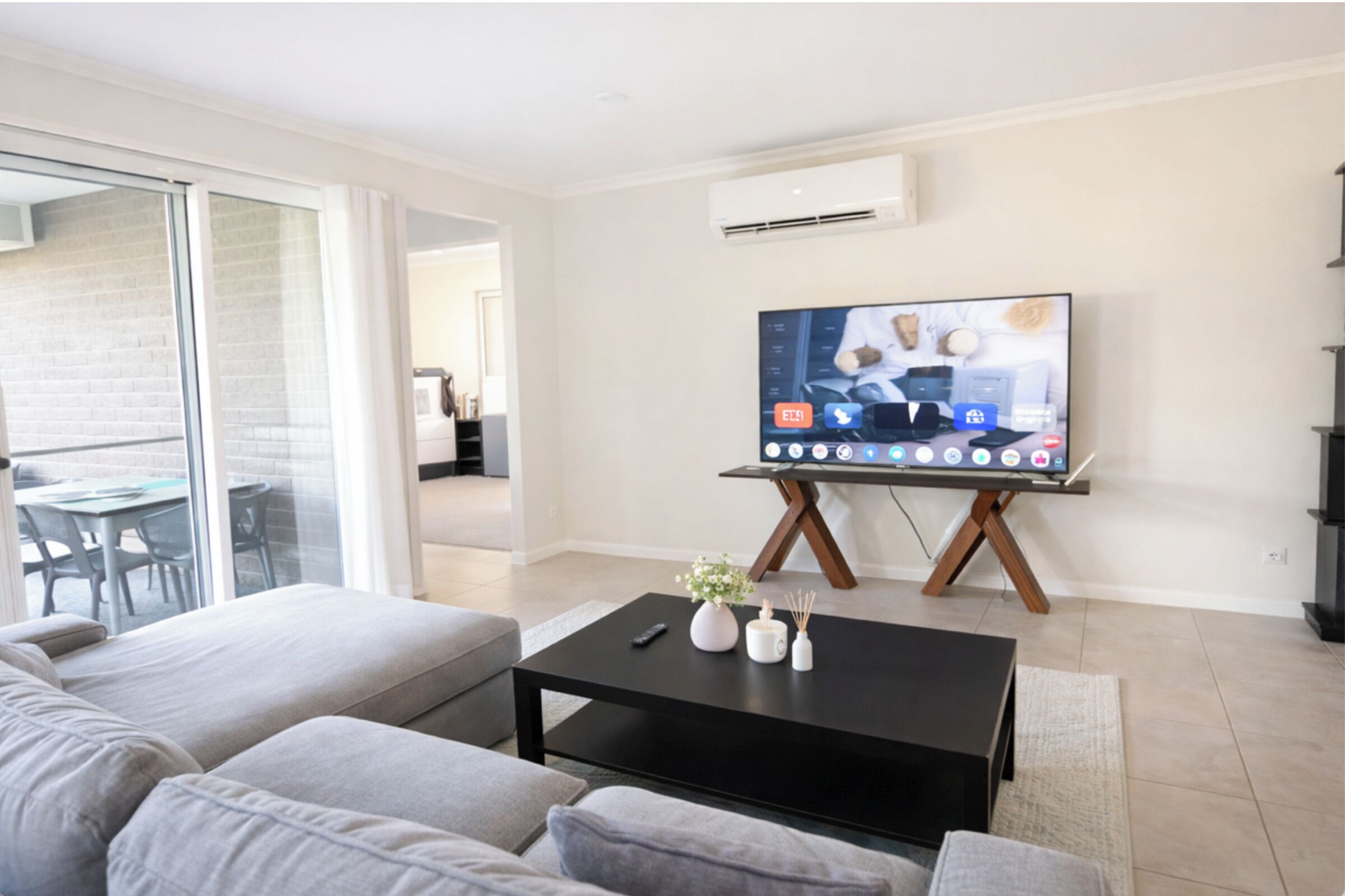 Iron/ironing board, WiFi, bed sheets