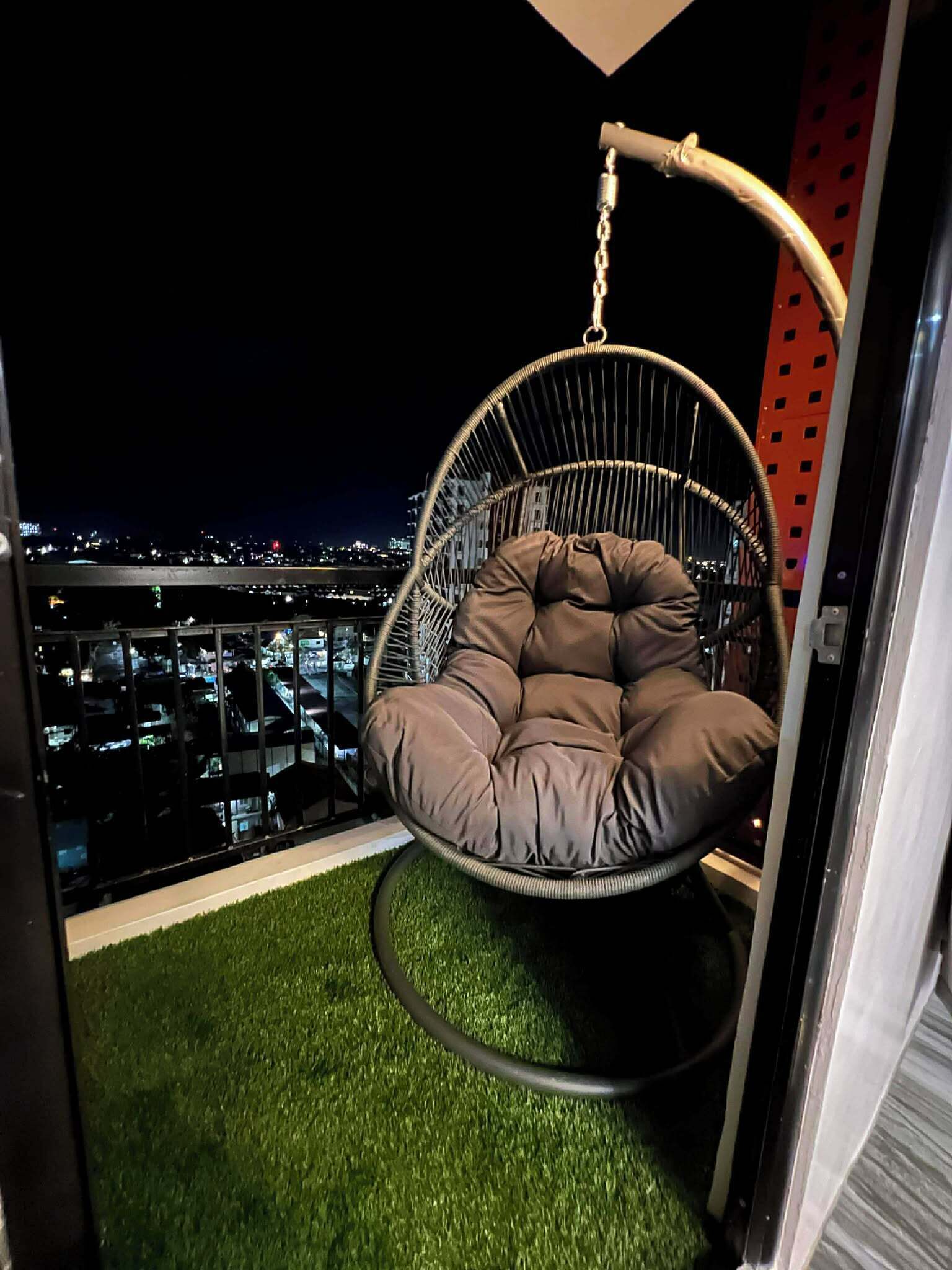 Enjoy peaceful skyline views from the comfort of our balcony