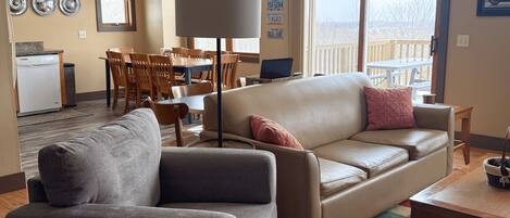 Smart TV, DVD player, table football, ping pong