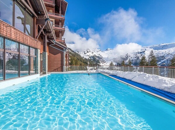 Pool - Cozy 2-bedroom apartment in charming Flaine with swimming pool- ski in&out (Arâches-la-Frasse)