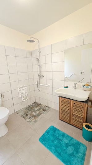 Shower, hair dryer, towels, toilet paper - Villa with private swimming pool, quiet and friendly stay (Le Vauclin)