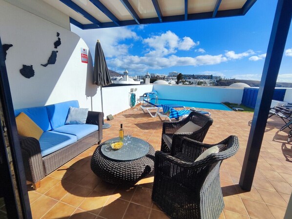 Terrace/patio - Villa La Casita: tu casa vista mar en Playa Blanca (Playa Blanca)