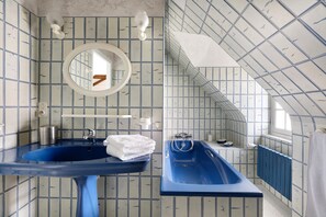 Douche, serviettes fournies