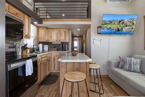 Stovetop, coffee/tea maker, cookware/dishes/utensils - Hill Country Glow | 2 BDR + Loft | 2 Full Baths (Fredericksburg)
