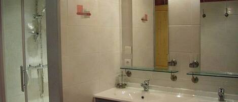 Shower, hair dryer