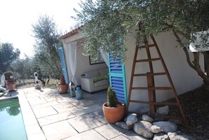 Terrace/patio - Charming house in the heart of Lubero, 12-13 people (Mérindol)