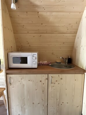 Interior - Woodland Cabin with Private Terrace, Garden & Wi-Fi (Villeneuve)