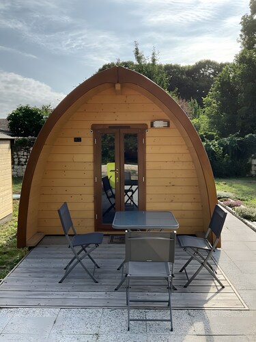 Woodland Cabin with Private Terrace, Garden & Wi-Fi