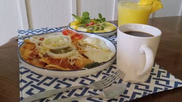Free daily full breakfast
