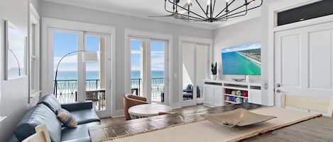 Smart TV, video games, DVD player, stereo