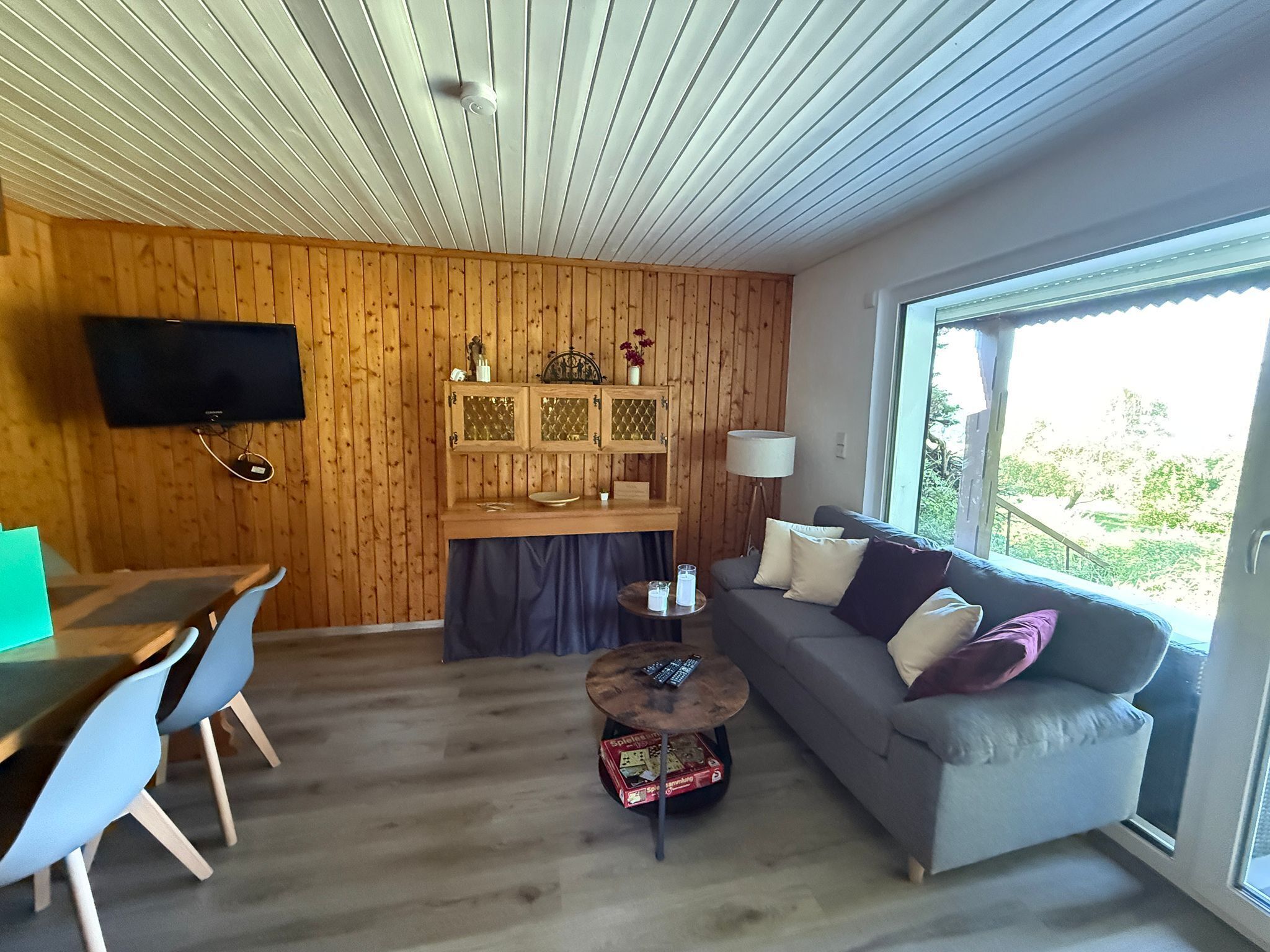 Fernseher, Kamin, Bücher