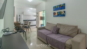 Living area - 2-bedroom Apt 550m From the Beach Chv0102 (Florianópolis)