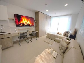 Basic Apartment | Living area - Apartamentos Reserva del Mar II-by SOHO (Santa Marta)