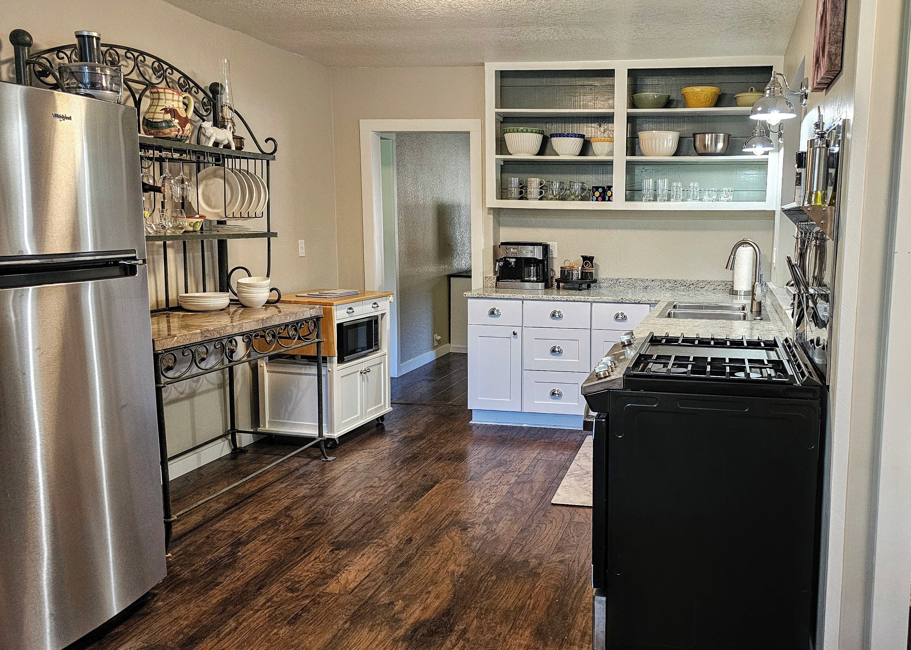 Microwave, oven, stovetop