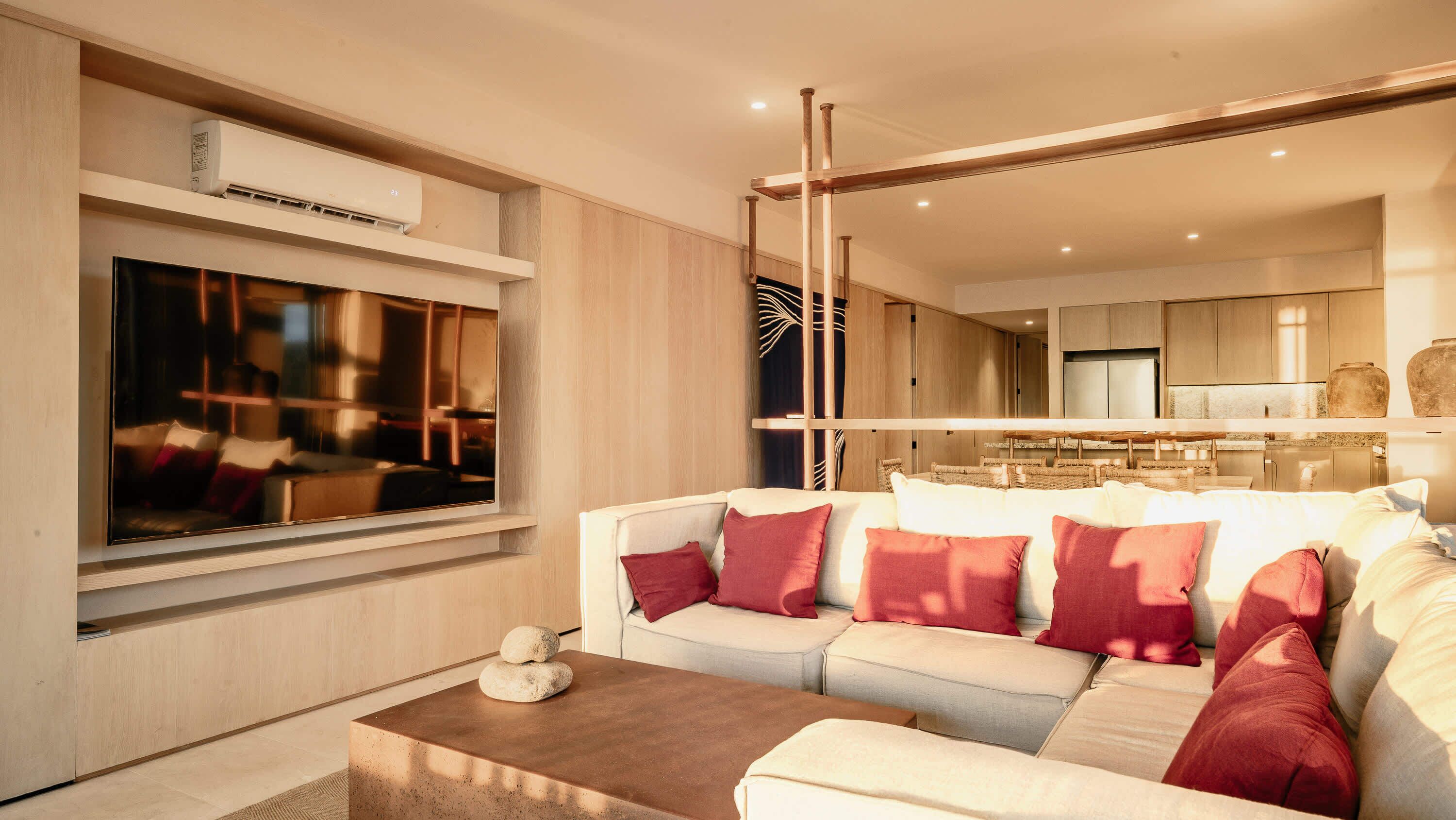 TV, stereo, offices