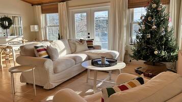 Télévision, cheminée