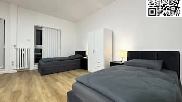 2 bedrooms, free WiFi, bed sheets, wheelchair access