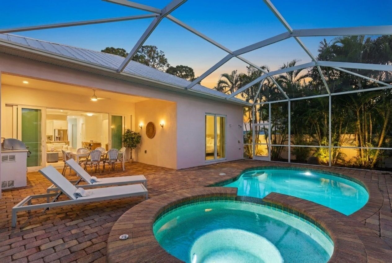 Piscine extérieure, piscine chauffée