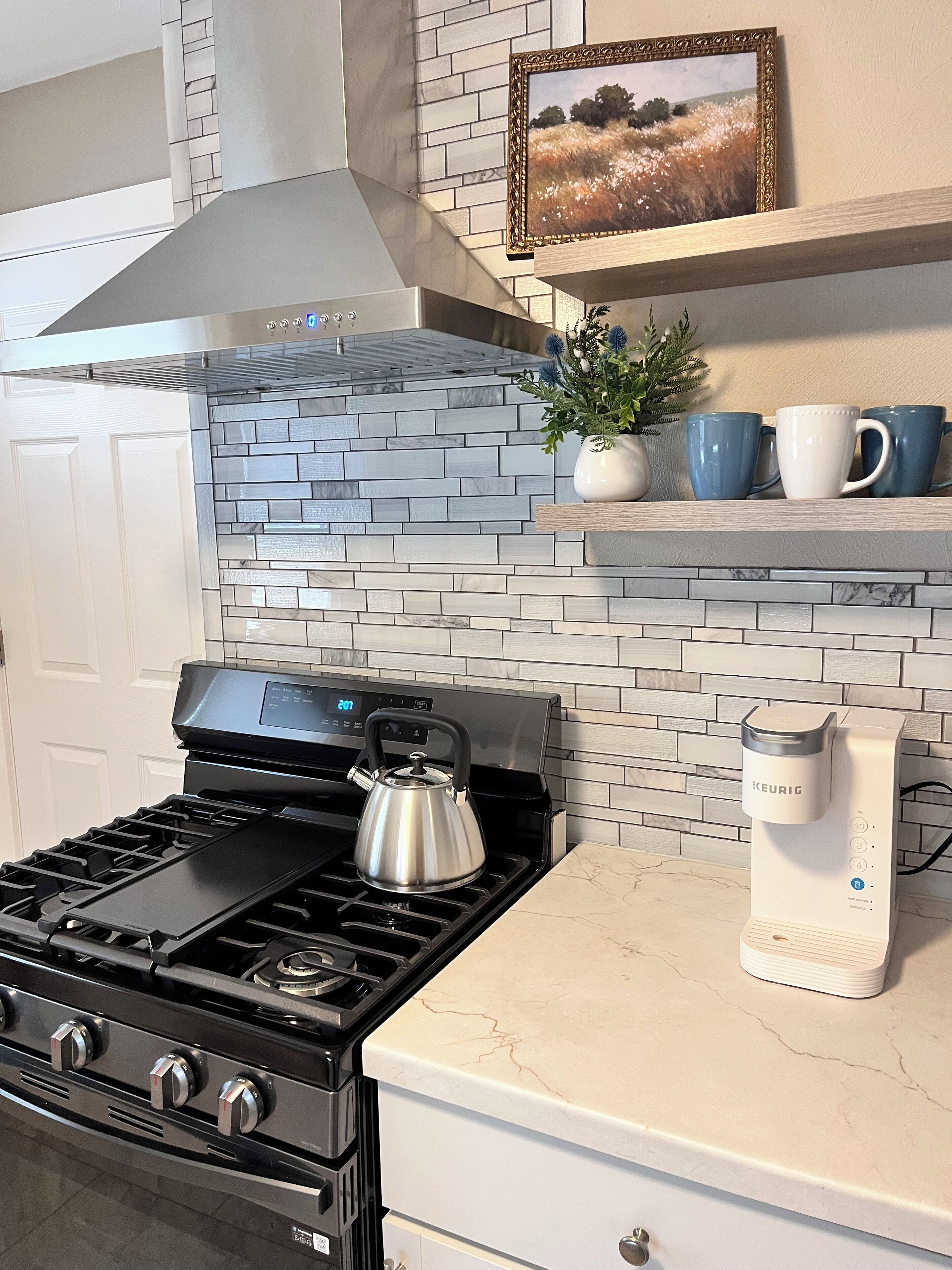 Microwave, stovetop, dishwasher