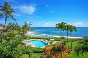 Pool - Oceanfront Luxury at Lanikai 132 | Central A/C & King Suites (Kapaa)