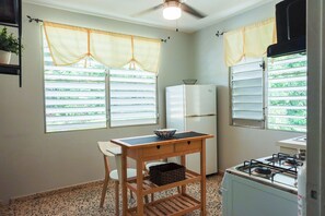 Private kitchen - Peaceful and safe 1-bedroom apartment with AC in charming Manatí (Manatí)