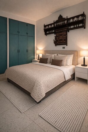 4 bedrooms, iron/ironing board, free WiFi, bed sheets