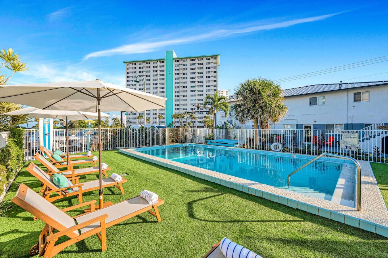 Piscina externa, piscina aquecida