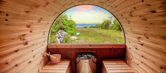Hyggeligt hjem i Spøttrup med sauna