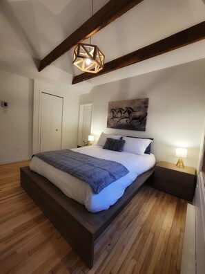 1 slaapkamer, een strijkplank/strijkijzer, wifi, beddengoed