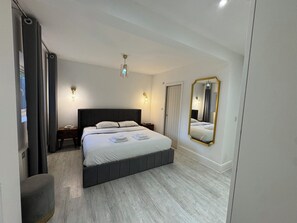 4 dormitorios, tabla de planchar con plancha, wifi y ropa de cama