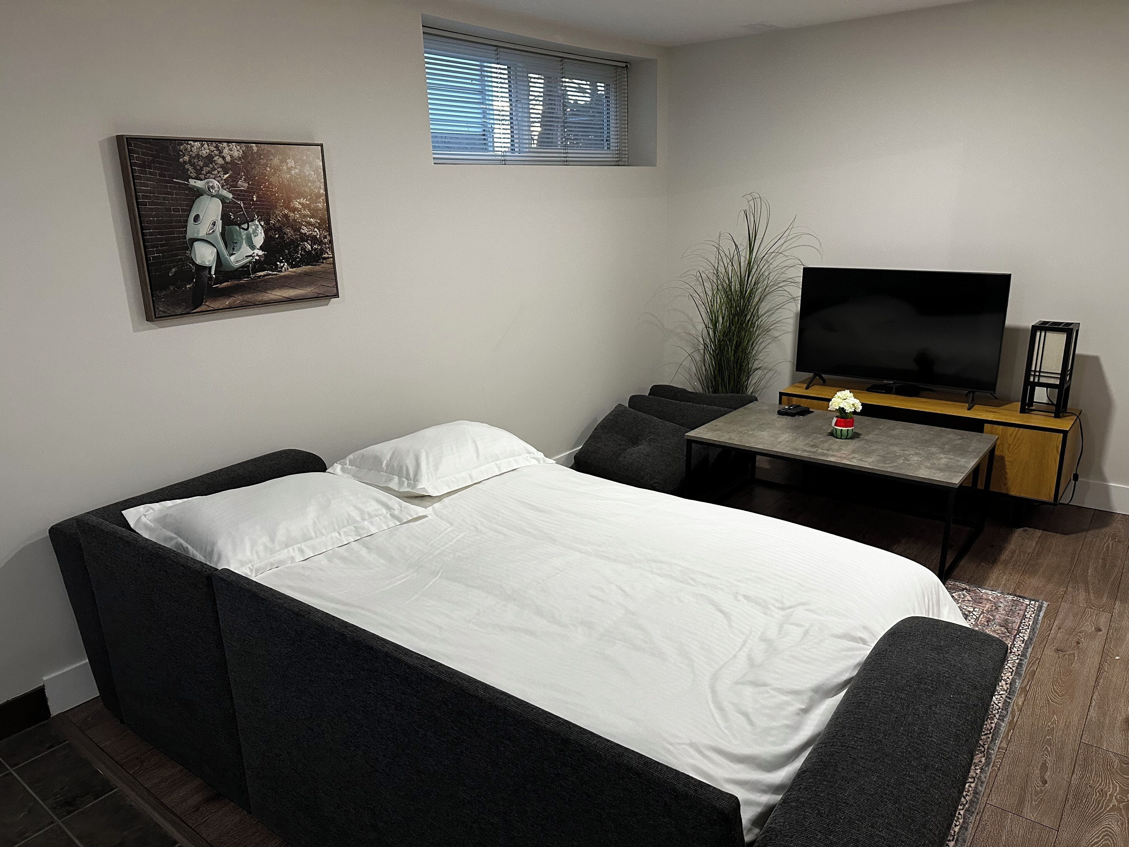 1 habitación, tabla de planchar con plancha, wifi y ropa de cama 