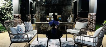 Get Cozy in Crockett with a Relaxing Stay in a 4 Person RV- Outdoor Fireplace