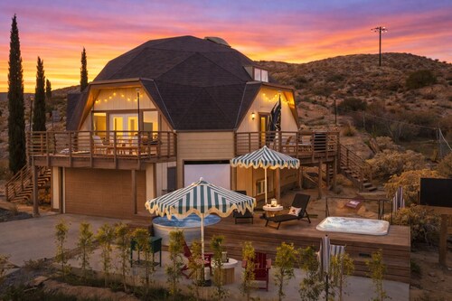 Rockaway Mesa Dome | Sauna • Views • Speakeasy | Coachella Retreat By The Amorea Collection