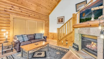 Smart-tv en een open haard