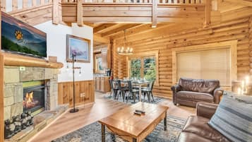 Smart-tv en een open haard