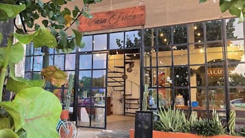 Voorkant van accommodatie