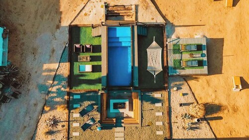 Desert Home w/ Container Pool, Hot Tub & Fire Pit