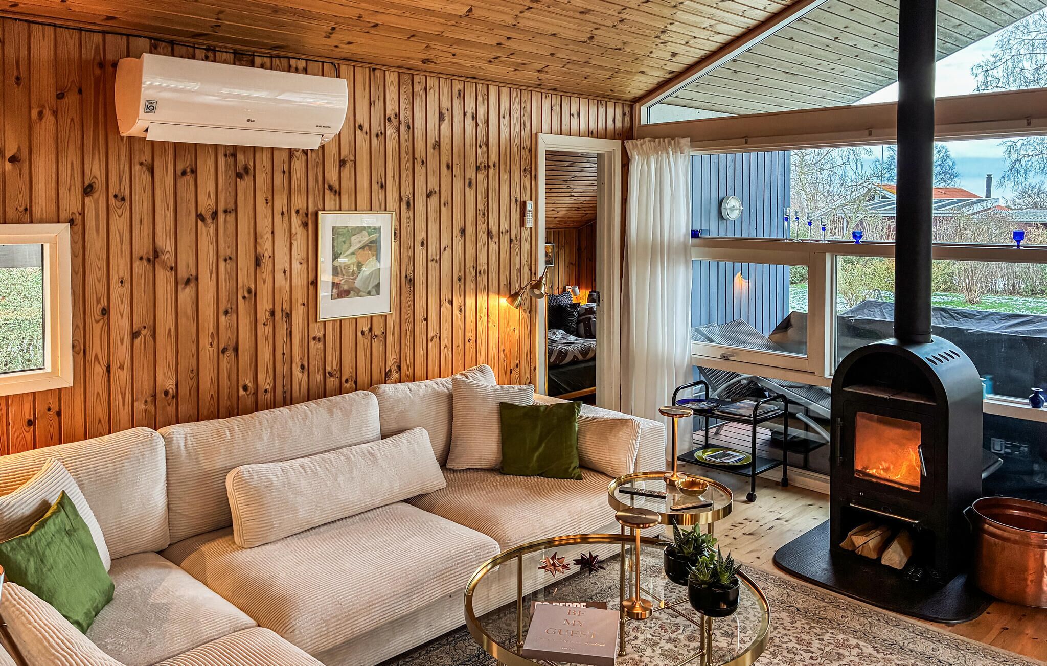 TV connectée, cheminée