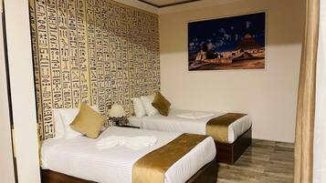 Egyptian cotton sheets, premium bedding, down duvets, pillow-top beds