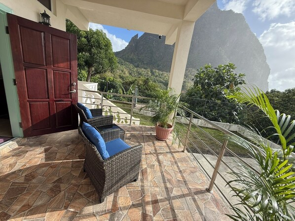 Apartment, Terrace, Partial Sea View | Terrace/patio - You 4 Ric Piton Suites (Soufriere)