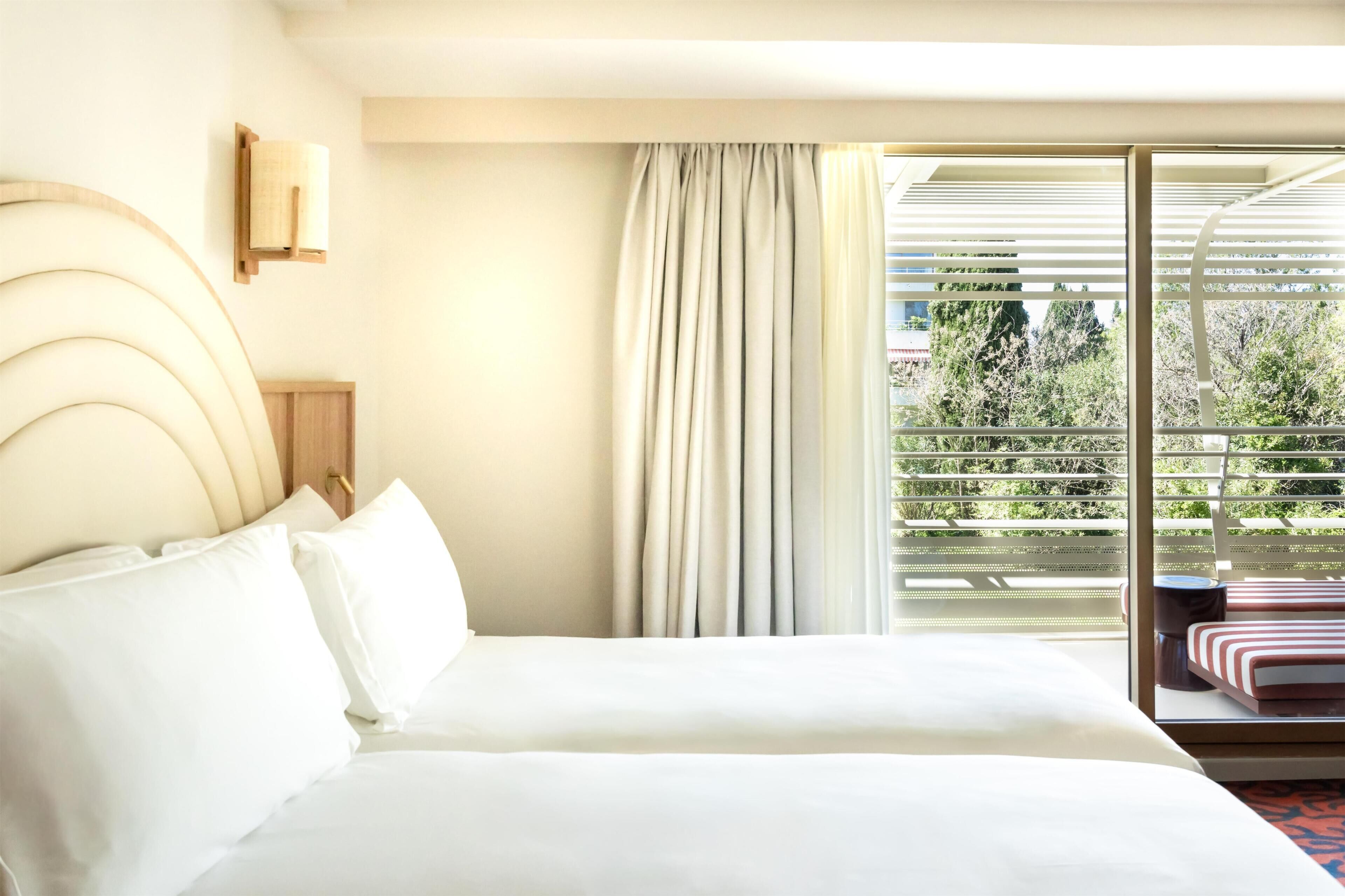 Room, 2 Single Beds, Garden View | Premium bedding, pillow-top beds, minibar, in-room safe