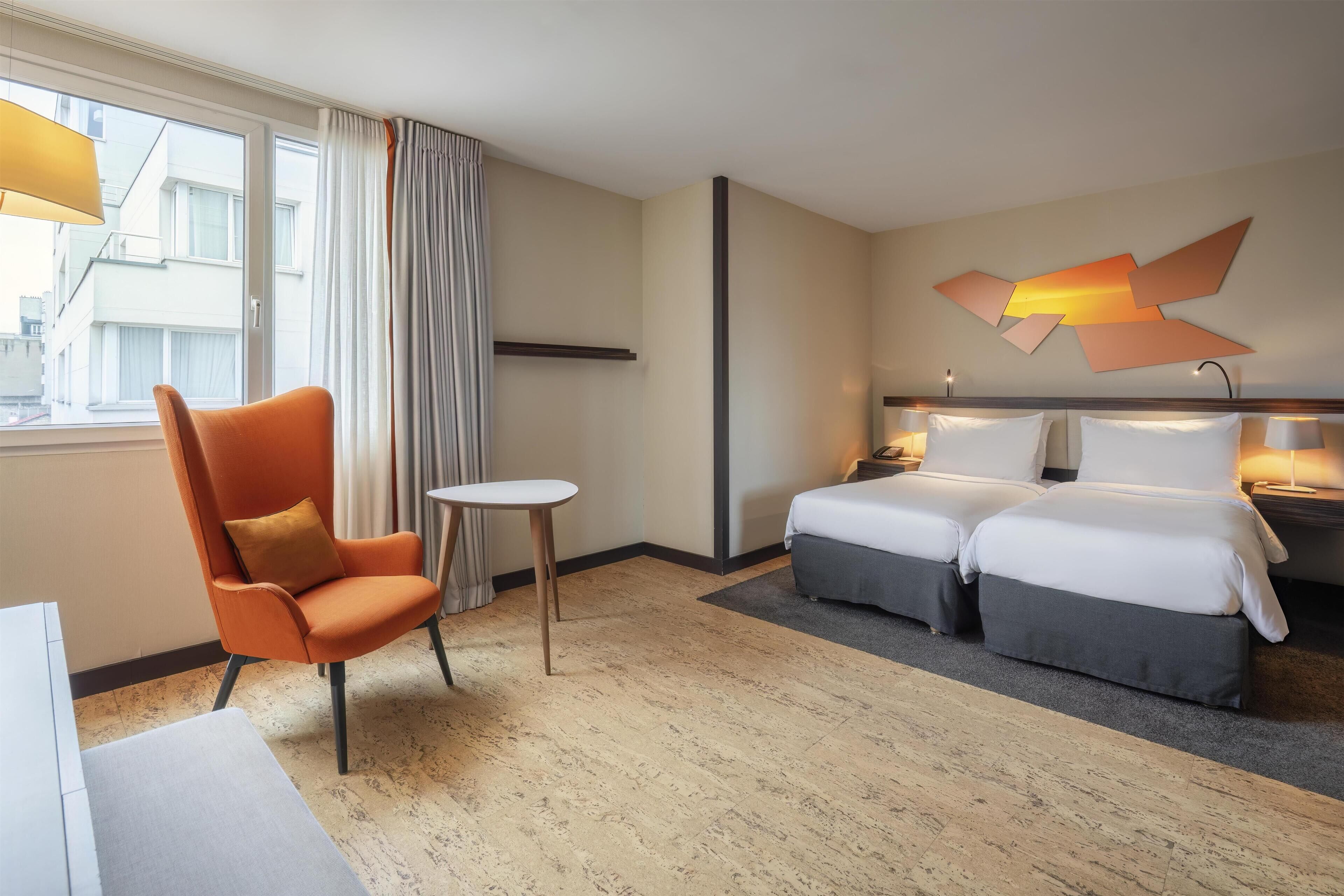 Deluxe-Zimmer, 2 Einzelbetten | Zimmersafe, Schreibtisch, laptopgeeigneter Arbeitsplatz