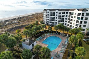 Pool - Ocean view balcony, Community pool, Direct beach access - 208 Summerhouse (Isle Of Palms)