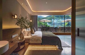 Chambre Double Luxe, vue montagne | Vue de la chambre