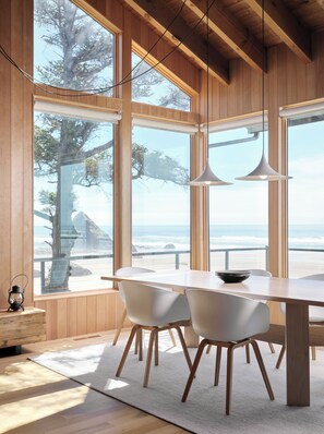 Dining - Luxury, Oceanfront, Fully Renovated, Signature MCM House in Cannon Beach (Cannon Beach)