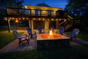 Terrace/patio - NEW! Main lake Family-Friendly retreat with private dock, game room, & fire pit! (Littleton)