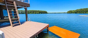 NEW! Main lake Family-Friendly retreat with private dock, game room, & fire pit!