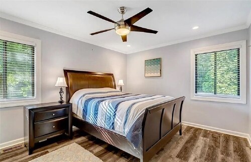 NEW! Main lake Family-Friendly retreat with private dock, game room, & fire pit!